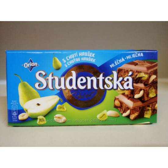 шоколад Studentska груша