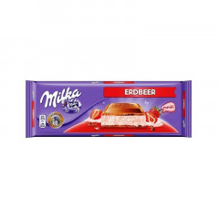 шоколад Milka з полуницею