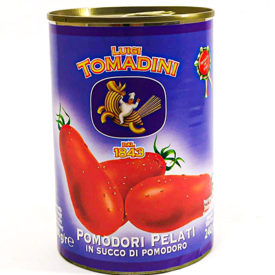 Помідори чищені Pomodoro Pelatti TM Novi  ж/б 400г