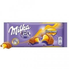 шоколад Milka з карамелькою