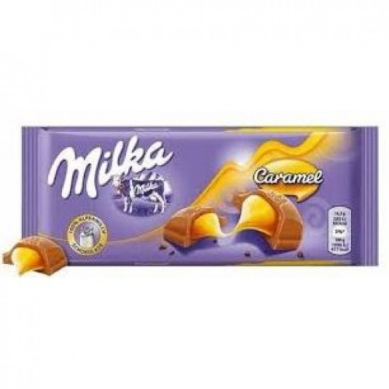 шоколад Milka з карамелькою